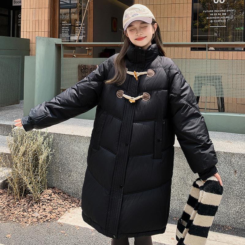 Cotton-padded Women's Medium and Long Loose Winter Thickened Cotton Jacket