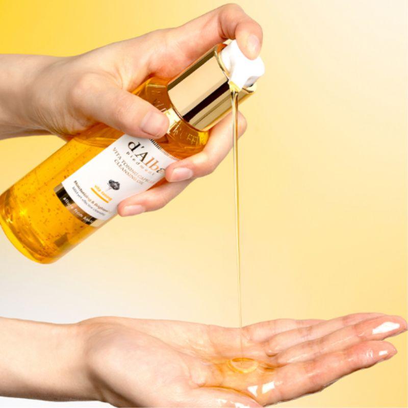 d'Alba Vita Toning Capsule Cleansing Oil 150ml – Brightening Deep Cleansing Oil
