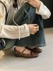 Cross-strap retro single shoes women's French fashion women's shoes soft soles are not tired, and the feet are worn outside. High-end Mary Jane sh