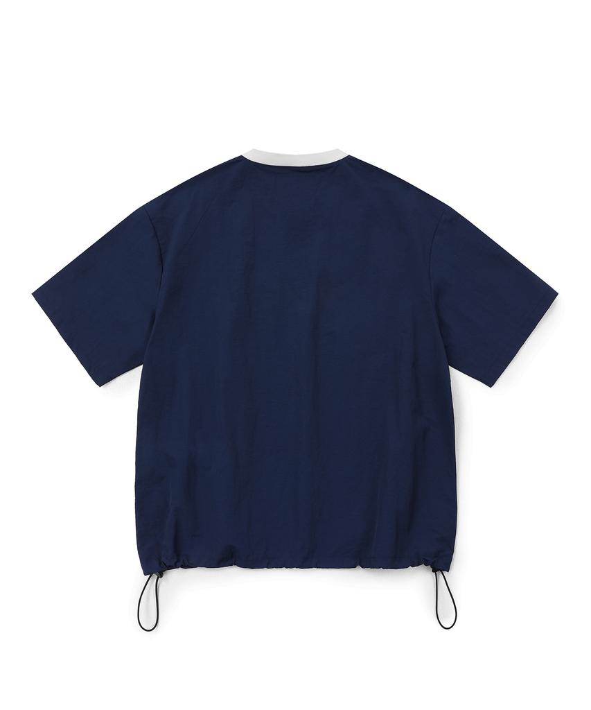 EXPRESSHOLIDAY Authentic Nylon Half T-Shirt_Navy