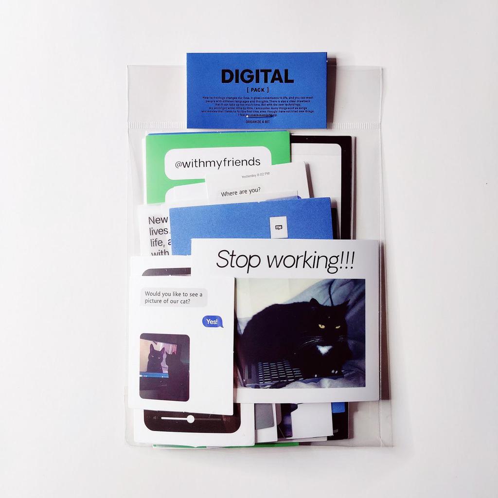 Korean Aesthetic Journal Collage Sticker Pack - Mood Decor & Poster Materials