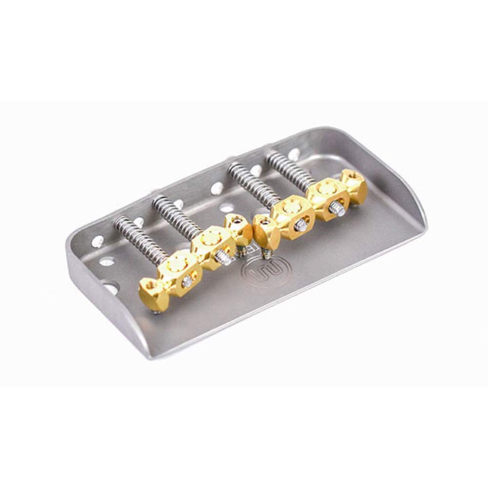 

Mastery Bridge Mastery Bridge Replacement Bridge Hardtail Bridge Top Load Type Hardtail Bridge of Screw Holes M6.2 (For Guitar/Number 4) []