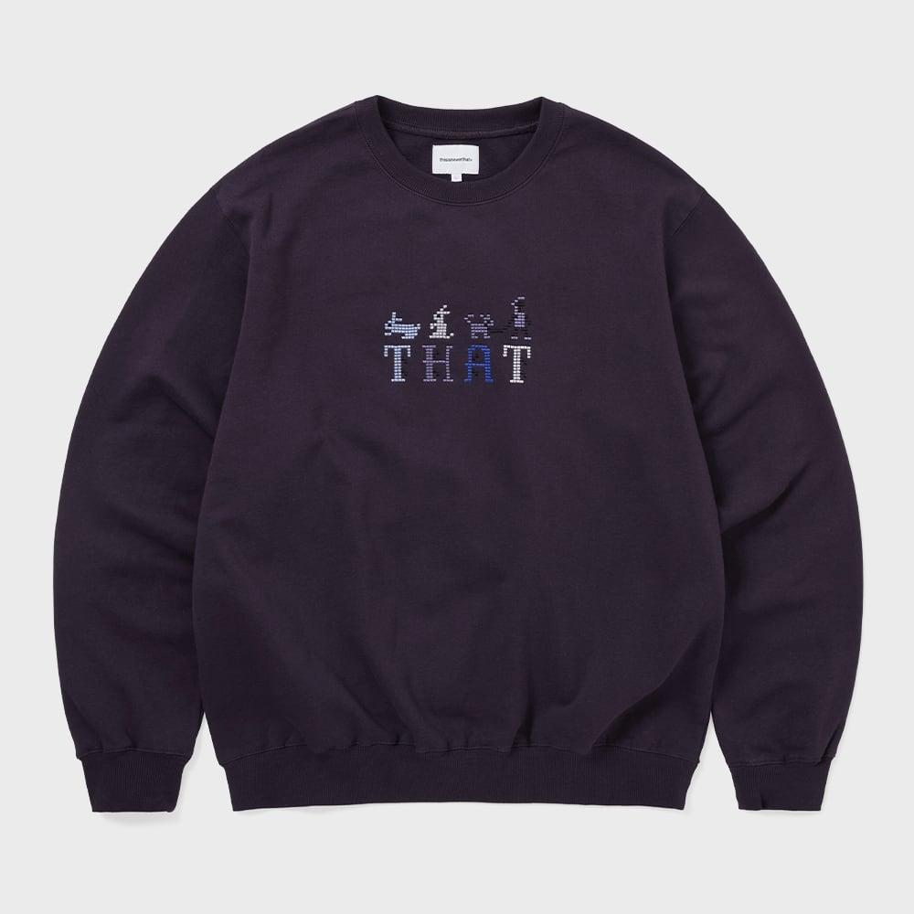 ThIs Is Never That Emblem Crewneck Dark Purple S