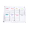 Clear Acrylic Weekly Planner with Magnets Color Label Refrigerator Dry Erase Board for Home Scheduling Office Work