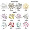 20pcs Girls  Sewing Accessory DIY Dolls Buckles Trousers Bags Accessories  Belt Buttons Metal Buckle