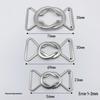 Adjustable Alloy Curtain Tie-Back & Clothing Buckle with Minimalist Metal Design