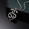 New Retro Snake Shape Sweater Necklace Jewelry Light Luxury Pendant