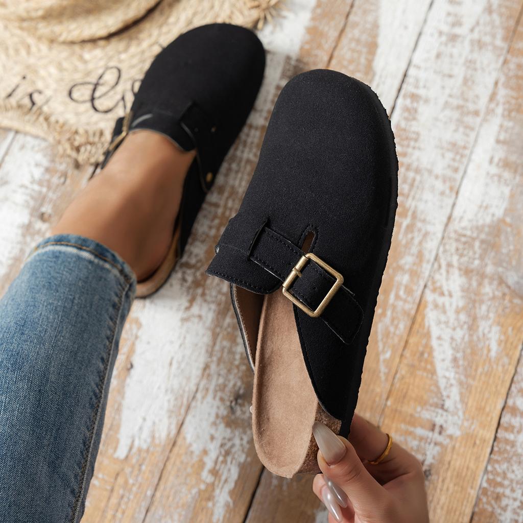 Fashion Summer Women Mules Platform Clogs Sandals Classic Cork Soft Clogs Slippers with Arch Indoor Shoes Outdoor Flat Slides Women