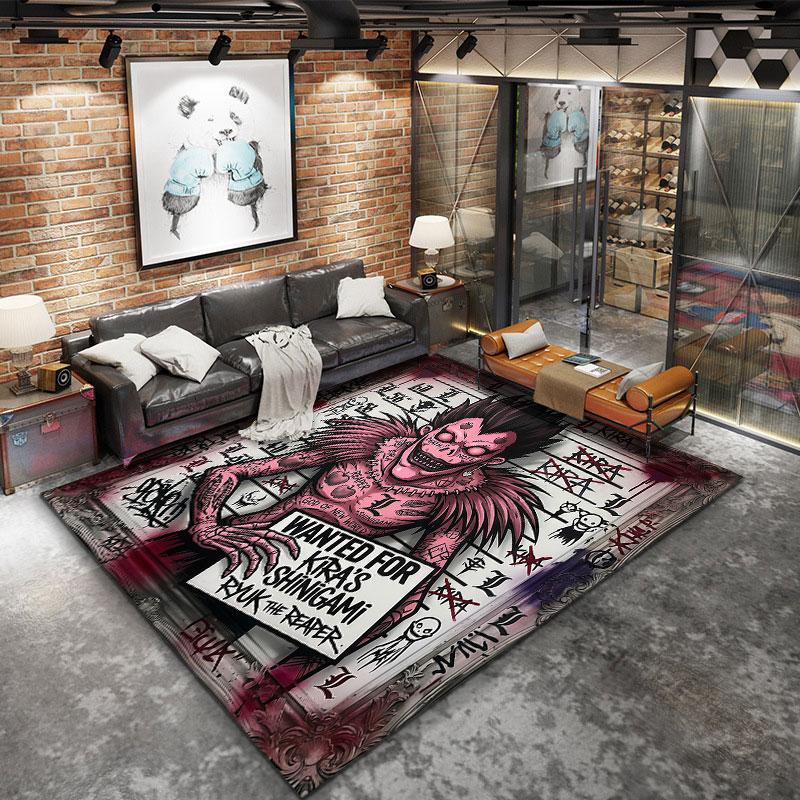 Death Note Carpet Rug For Living Room Bedroom Home Sofa Decoration Kids Play Nonslip Floor Mat