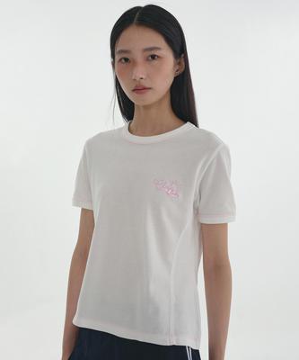 CLOVE [24Ss Clove] Stitch Point T-Shirt (White)