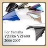 Motorcycle Wind Deflector For Yamaha YZFR6 YZF600 2006 2007 Windshield Double Bubble Windscreen Visor Fairing Deflector YZF-R6