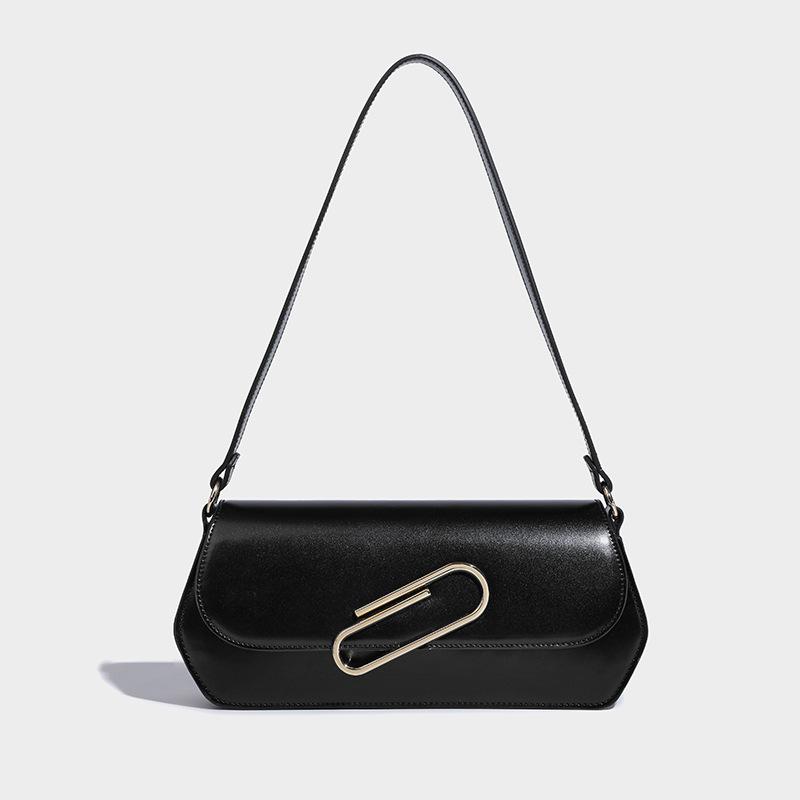 

Сумка-подмышка Paper Clip для женщин с ретро-дизайном Baguette Premium Commuter Shoulder Bag чёрный