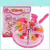 Cartoon Style Cake Food Kitchen Plastic Kettle Cookies Toys For Kids Birthday 37pcs Gift Set