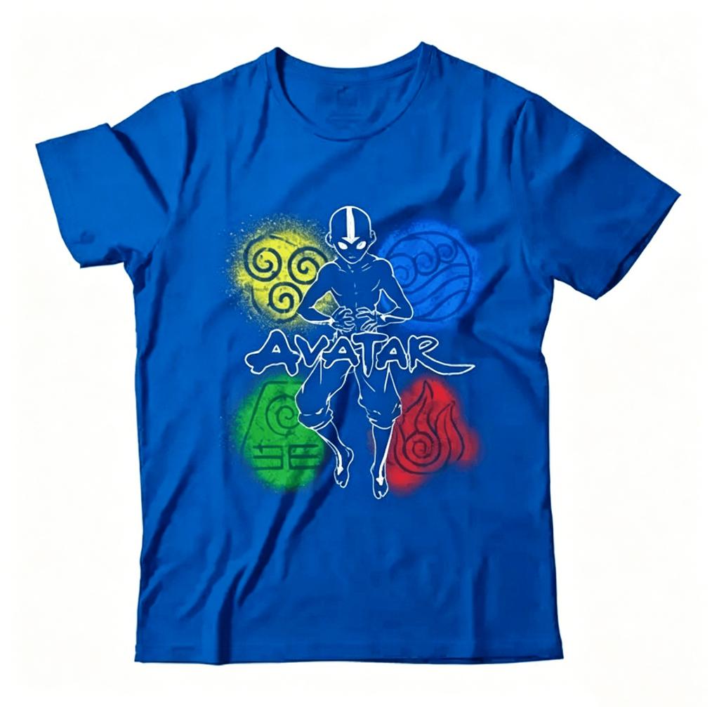 Cartoon Avatar The Last Airbender Aang Tshirt 2026 Summer New Unisex Unisex Fashion Cotton Oversized Unisex Tshirt Highend Y2k