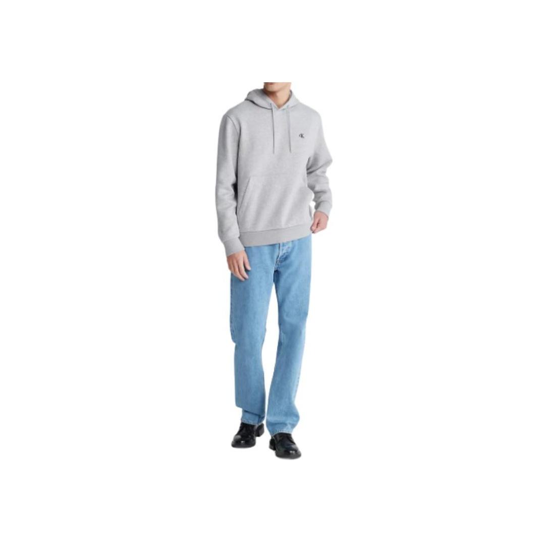 Calvin Klein Archive Logo Drawstring Letter Logo Hoodie Men Hoodies Hero-Grey Stone Heather 40QP906-020 M