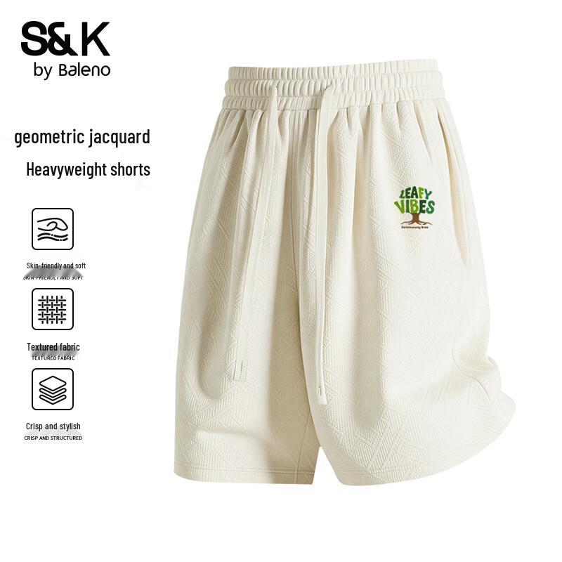 Baleno Men s Geometric Jacquard Casual Shorts L