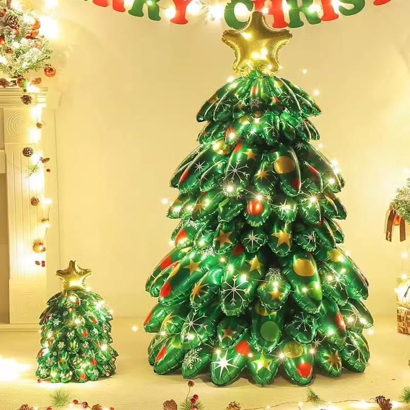 51 Inch Indoor/outdoor Christmas Tree Balloons - Extra Large, Suitable for Parties, Homes, Offices, Christmas Decoration,