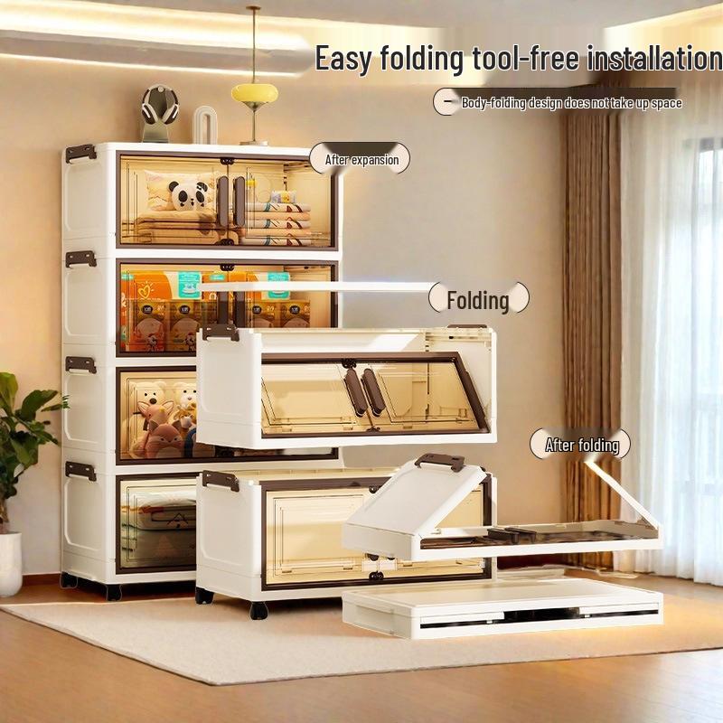 Armadietti e Organizer Pieghevoli Premium per la Casa - Guardaroba per Bambini, Scaffalature per Oggetti Vari e Scatole portaoggetti