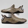Men's Loafers Casual Leather Shoes Outdoor Moccasins Low-top Sneakers