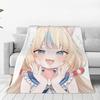 Sameko Saba Cute Anime Blankets Soft Warm Flannel Throw Blanket Plush for Bed Living Room Picnic Travel Home Sofa