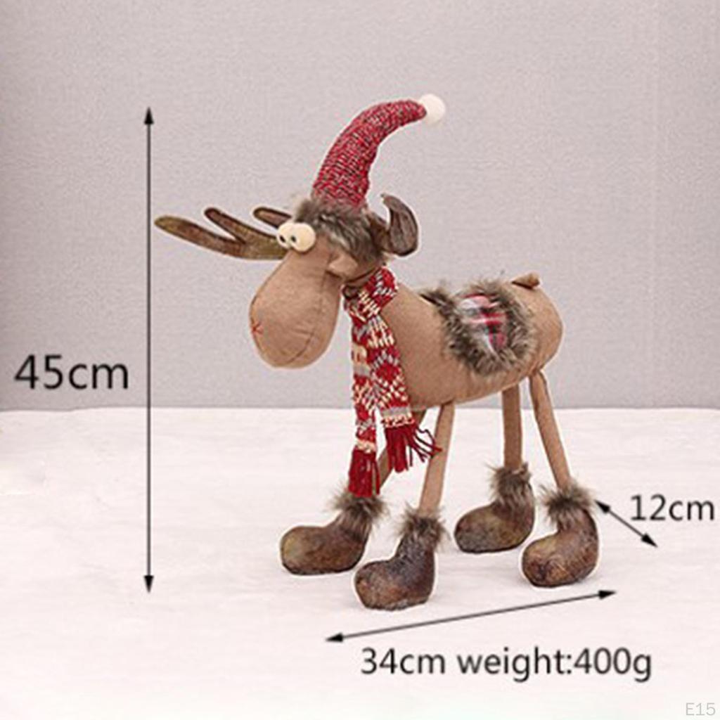 Christmas Doll Figurine Ornament Novelty Toy for Winter Festival Tabletop Shelf Home Decor
