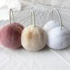 2024 New Thickened Earmuffs Cute Girl Party Style Headdress Winter Fluffy Plush Imitation Pearl Beaded Headband