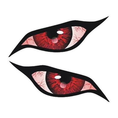 Angry Eyes Car Decal, Scary Eyes Sticker - Scary Night Driving Safety Car Decal,