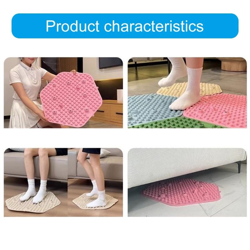 Foot Massage Mat Foot Reflexology Walking Toe Plate Yoga Mat Outdoor Game Mat Massage Pad Bathroom Mat Yoga Sports Mat