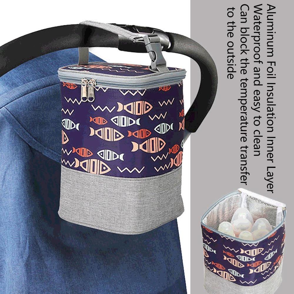 

3L Large Capacity Insulated Bottle Bag Oxford Cloth Bottle Cooler Tote Bags Travel Use Fish