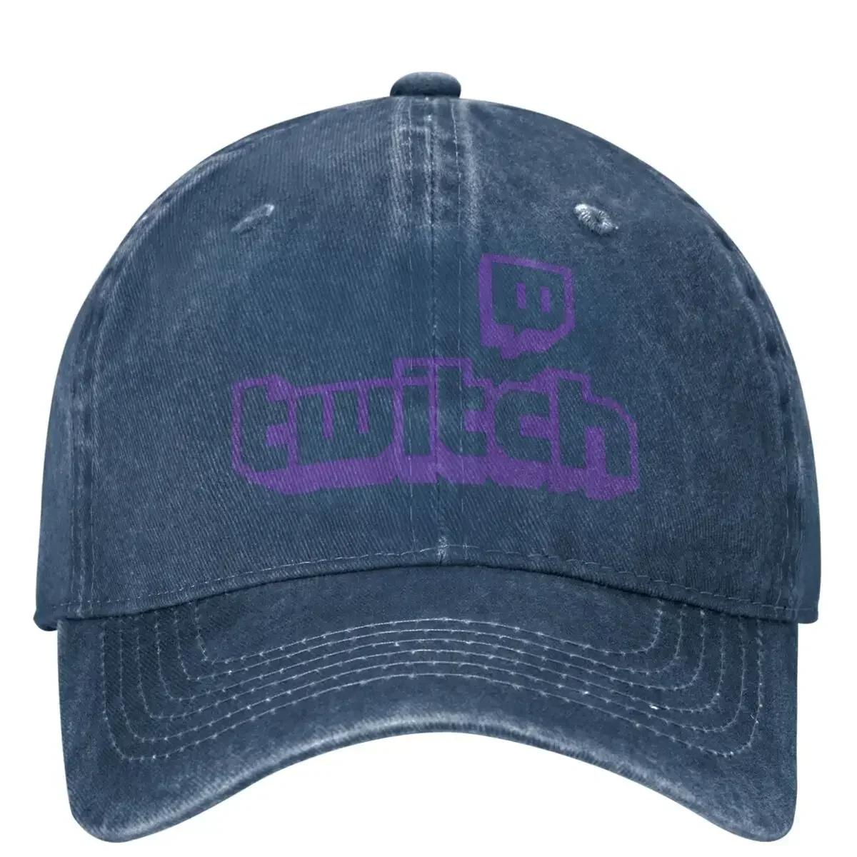

Twitched American Video Washed Baseball Cap Game Vintage Trucker Hat Summer Unisex Adult Outdoor Sport Sunscreen Baseball Caps One Size