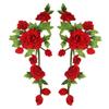 Vintage Style 3D Flower Embroidery Flower Applique Handmade Multi-Color Sew On Patch DIY Embroidery Floral Patches DIY Sewing