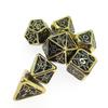 7Pcs Various Shapes Dices Different Number of Face Educational Toy Digital Number Alloy Dices Set For Party Family Game
