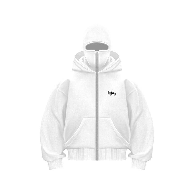 Y2K Oversized Mikina s Kapucí a Dvojitou Čepicí Unisex Streetwear Zima