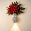 Christmas Vase Shape Night Light No Drilling Wall Decoration Magnetic Wall Light  Bedroom