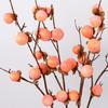 8 Cabezas de Rama de Caqui Artificial Fruta de Caqui de Espuma Simulada Hecha a Mano Ramas de Frutas Artificiales Realistas Elegantes
