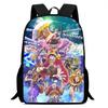 One Piece Mochila Escolar 15-Inch Large Capacity Durable Lightweight Adjustable Cartoon School Backpack Unisex For Kids Age 6-10