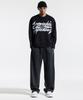 CREAM SODA LAB Big Graphic Jacquard Knit Sweatshirt Black