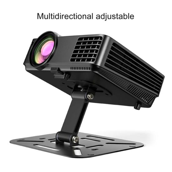 Aluminum Alloy Projector Stand 360-Degree Rotating Height Adjustable Heavy Duty 3-in-1 Projector Holder Desk Wall Ceiling Mount with 1/4-Inch Thread