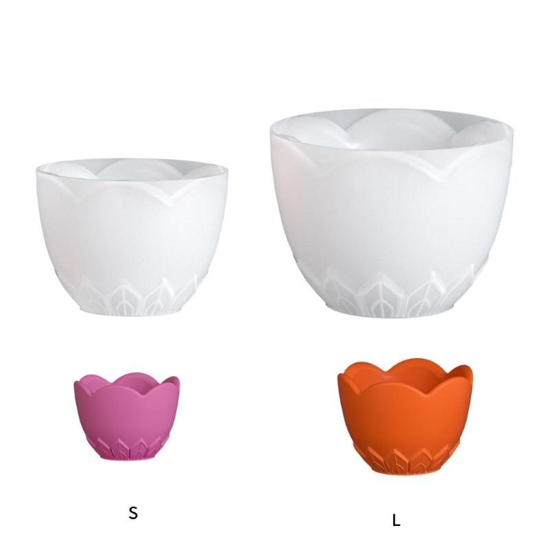 Flexible Leaf Design Candle Cup Jar Mold Jewelry Box Molds Silicone Texture for Resin Crafting Craft and Home Decoration