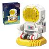 Cartoon Astronaut Building Blocks Pen Container Holder Micro Diamond Small Particles Assembled Building Blocks For Gifts