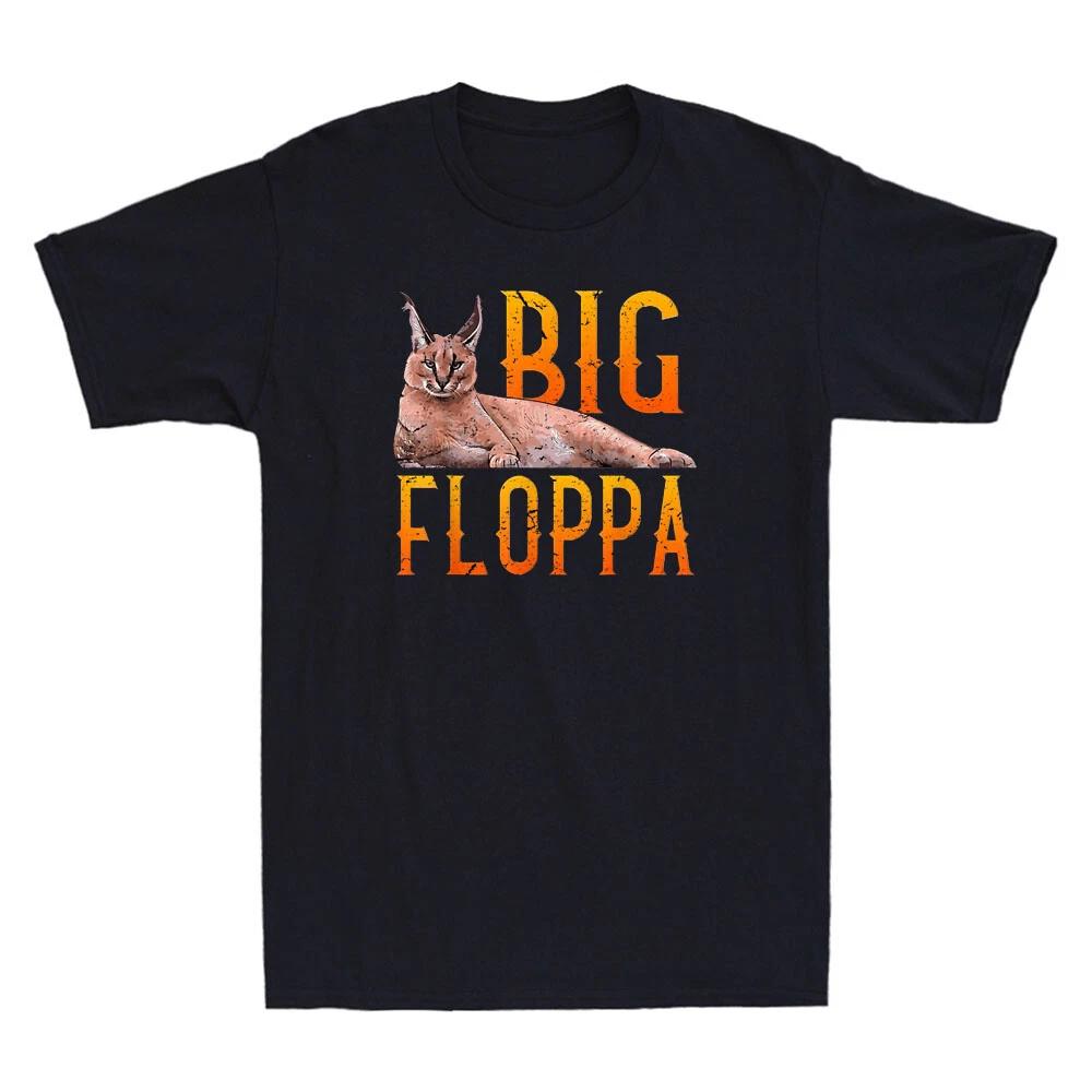 Men s and Women s T-shirts Big Floppa Funny Cute Caracal Cat Meme Cats Lover Gift Vintage Tee XXL