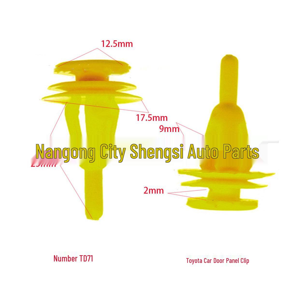 

Toyota Door Panel Clips - Protective Lining & Installation Accessories 10000 Units