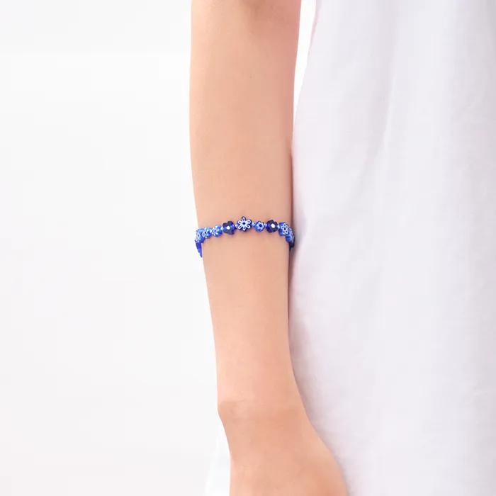 COTOIT_Cobalt Flower Bracelet
