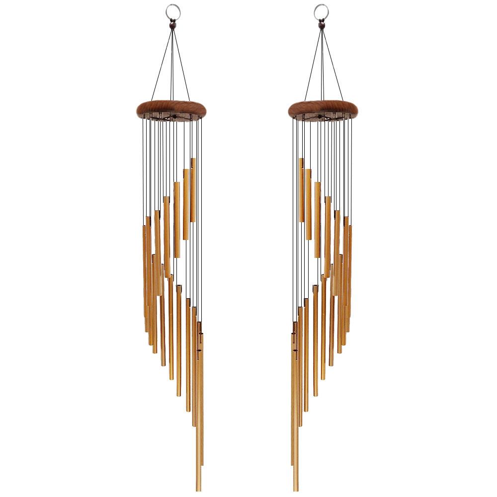 Cross-Border 18-Tube Metal Wind Chimes Home Ornaments