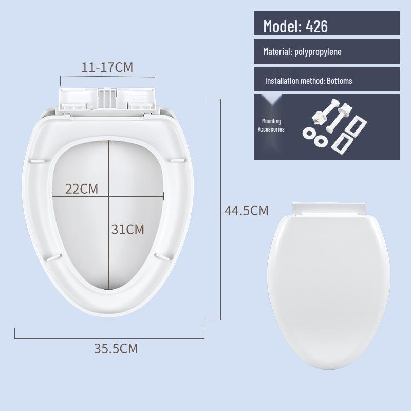 

U-образная V-образная быстросъемная крышка для унитаза с замедленным закрыванием, утолщенная