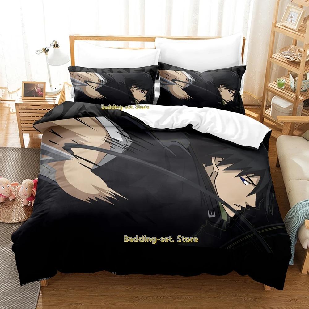 Comfortable Anime Print Bedding Set With Duvet Cover And Pillowcases Single Twin Full Queen King Sizes For Adults And Kids