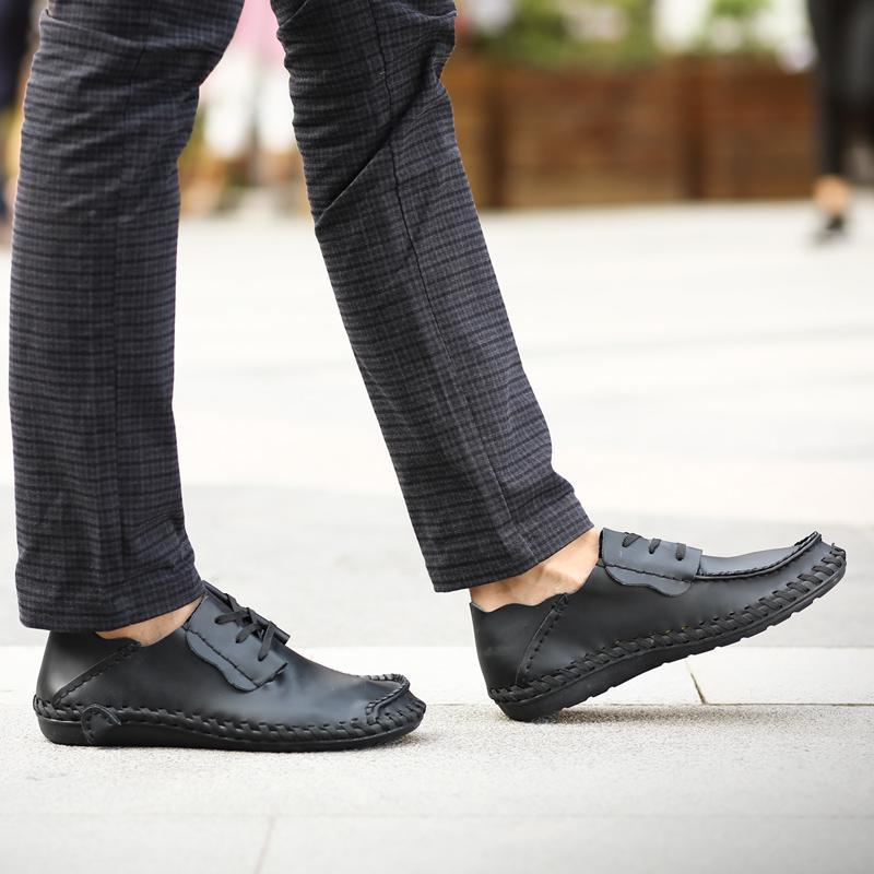 Pantofi de afaceri casual pentru bărbați Pantofi de rochie din piele naturală