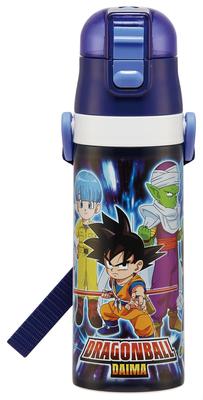 Skater Stainless Steel Water Direct and Dragon Ball DAIMA Insulated Water Bottle for Sports Water Bottle Children's Bottle, Drinking, 470ml,