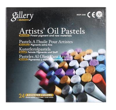Galeri Sanatçının Yağlı Pastel Boyaları-24 Metalik Renk (Paspas-24M)