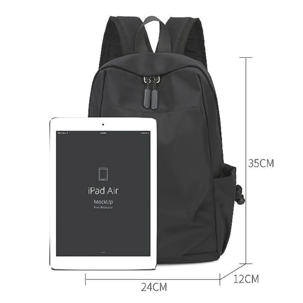 Fashion Large Capacity Unisex Backpack Wear Resistant Watertight Work Commuting Travel Solid Color Simple Elegant Multifunction
